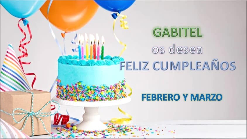 Cumpleaños febrero y marzo 2023
