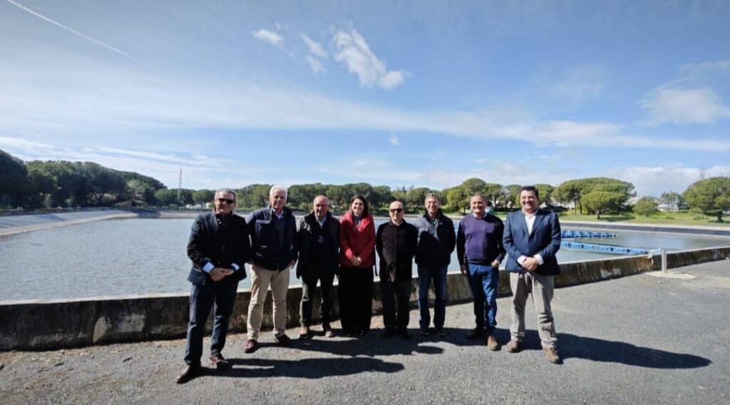 Gabitel lidera la visita de la inauguración de la nueva planta fotovoltaica de la Comunidad de Regantes del Chanza y Piedras