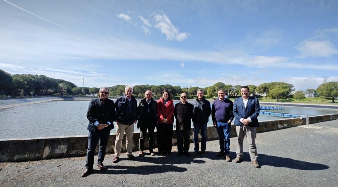 Gabitel lidera la visita de la inauguración de la nueva planta fotovoltaica de la Comunidad de Regantes del Chanza y Piedras