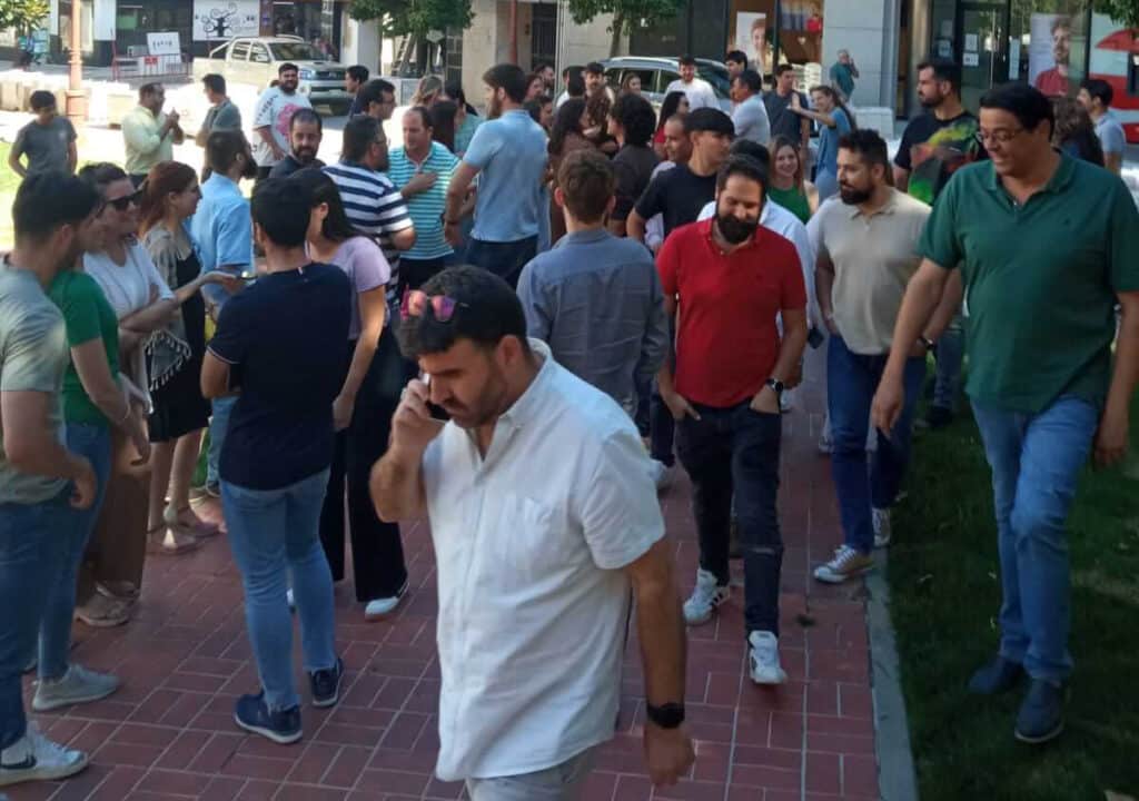 Gabitel realiza simulacro de evacuación de incendio