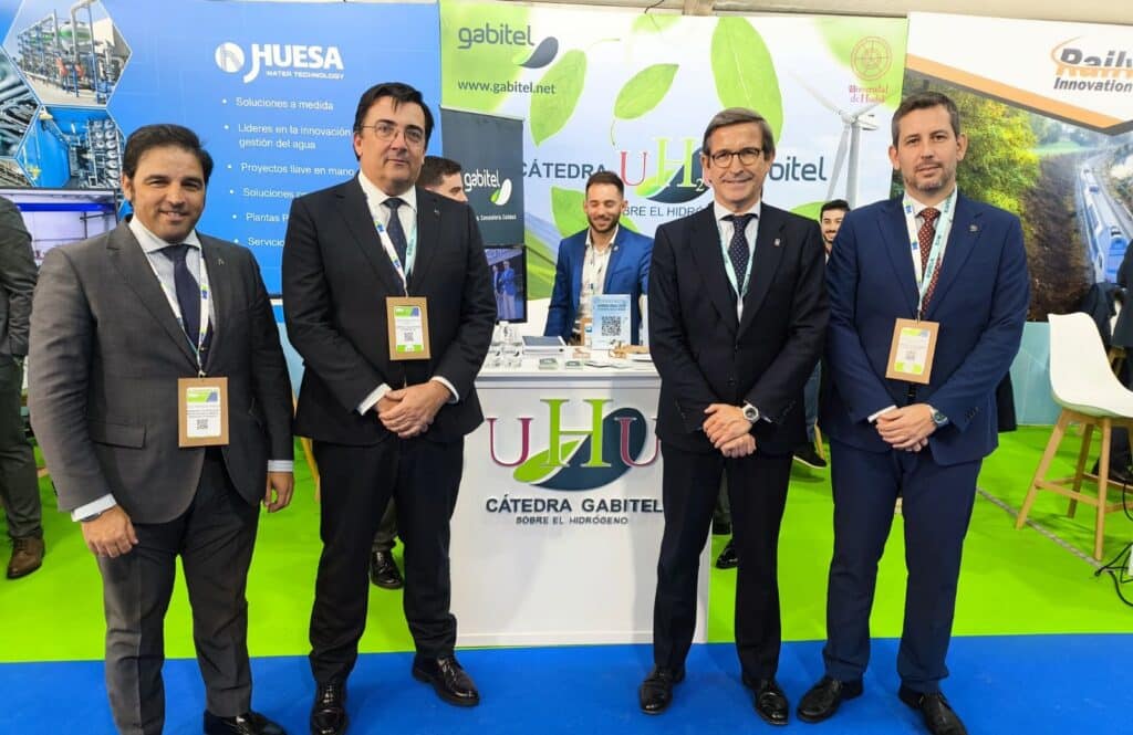 II Congreso de Hidrógeno Verde en Huelva. Visita de Jorge Paradela y Pedro Yórquez a Gabitel.